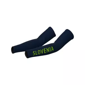 ALÉ Cyklistické návleky na ruce - SLOVENIAN FEDERATION PRIME 2024 - modrá/zelená