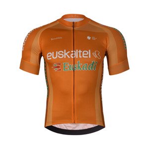 BONAVELO Cyklistický dres s krátkým rukávem - EUSKALTEL-EUSKADI - oranžová XS