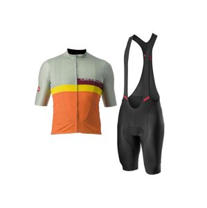 CASTELLI Cyklistický krátký dres a krátké kalhoty - A BLOCCO - černá/vícebarevná