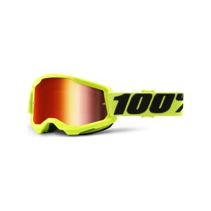 100% SPEEDLAB Cyklistické brýle - STRATA 2 - žlutá/černá/červená