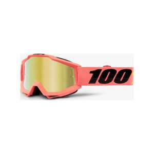 100% SPEEDLAB Cyklistické brýle - ACCURI - růžová/černá/zlatá