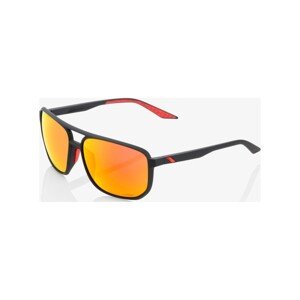100% SPEEDLAB Cyklistické brýle - KONNOR AVIATOR SQUARE - černá/červená