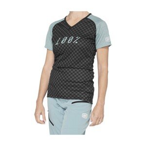100% SPEEDLAB Cyklistický dres s krátkým rukávem - AIRMATIC W - světle modrá/černá