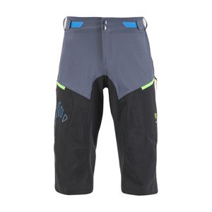 Cyklistické kalhoty krátké bez laclu - VAL FEDERIA EVO - šedá/černá 2XL