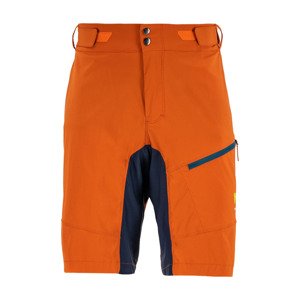 KARPOS Cyklistické kalhoty krátké bez laclu - VAL VIOLA - oranžová 2XL