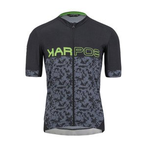Cyklistický dres s krátkým rukávem - JUMP - šedá/černá L