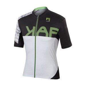 Cyklistický dres s krátkým rukávem - JUMP - bílá/černá