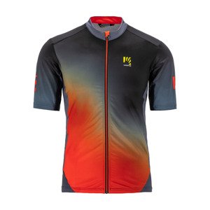 Cyklistický dres s krátkým rukávem - JUMP - červená/černá L