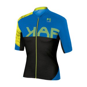 Cyklistický dres s krátkým rukávem - JUMP - modrá/černá 2XL