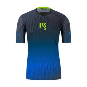 Cyklistický dres s krátkým rukávem - VAL DI DENTRO - modrá/černá L