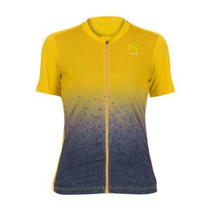 Cyklistický dres s krátkým rukávem - VERVE EVO - žlutá/modrá