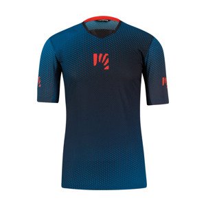 Cyklistický dres s krátkým rukávem - VAL DI DENTRO - modrá/černá XL