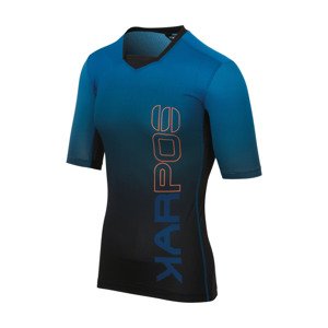 Cyklistický dres s krátkým rukávem - VERVE - modrá/černá XL