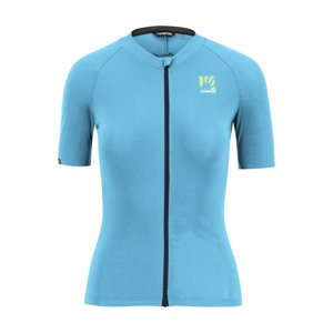 Cyklistický dres s krátkým rukávem - PRALONGIA EVO - světle modrá L