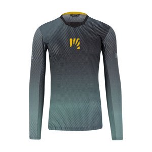 Cyklistický dres s dlouhým rukávem letní - VAL DI DENTRO - šedá 2XL