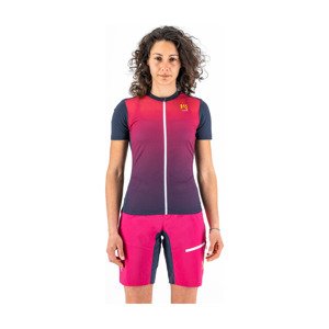 Cyklistický dres s krátkým rukávem - VERVE EVO - růžová/šedá M
