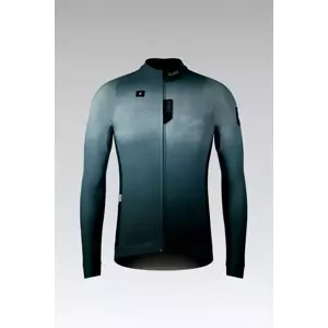 GOBIK Cyklistický dres s dlouhým rukávem zimní - HYDER - zelená 2XL