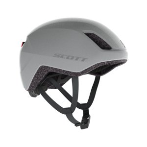 SCOTT Cyklistická přilba - DOPPIO - stříbrná/šedá (51–55 cm)