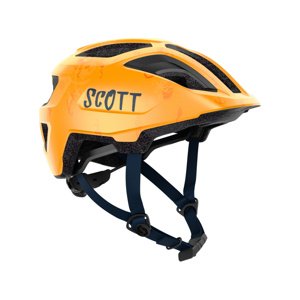SCOTT Cyklistická přilba - KID SPUNTO - oranžová (46–52 cm)