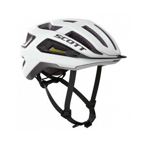 SCOTT Cyklistická přilba - ARX PLUS - bílá/černá (51–55 cm)