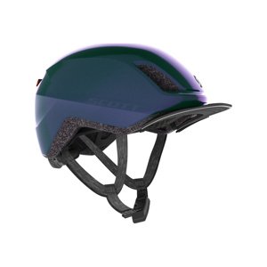 SCOTT Cyklistická přilba - DOPPIO PLUS - zelená/fialová (55–59 cm)