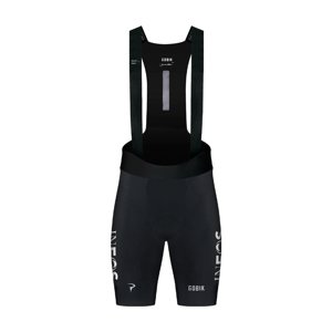 GOBIK Cyklistické kalhoty krátké s laclem - LANCER K10 INEOS GRENADIERS 2025 - černá 2XL