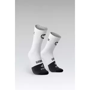 GOBIK Cyklistické ponožky klasické - LIGHTWEIGHT 2.0 INEOS GRENADIERS 2025 - bílá/šedá/černá L