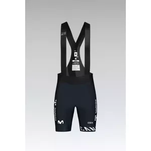 GOBIK Cyklistické kalhoty krátké s laclem - LIMITED 6.0 K10 MOVISTAR TEAM 2025 - modrá/bílá L