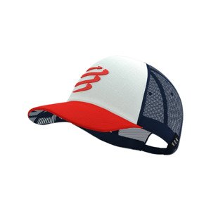 COMPRESSPORT Cyklistická čepice - TRUCKER CAP - modrá/bílá/červená UNI