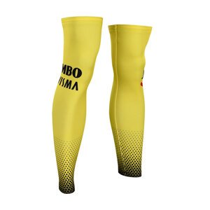 BONAVELO Cyklistické návleky na nohy - JUMBO-VISMA 2019 - žlutá XL