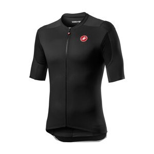 CASTELLI Cyklistický dres s krátkým rukávem - SUPERLEGGERA 2 - černá/červená L