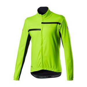 CASTELLI Cyklistická zateplená bunda - TRANSITION 2 - žlutá M