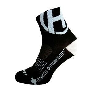 HAVEN Cyklistické ponožky klasické - LITE SILVER NEO 2PAK - černá/bílá 34-36