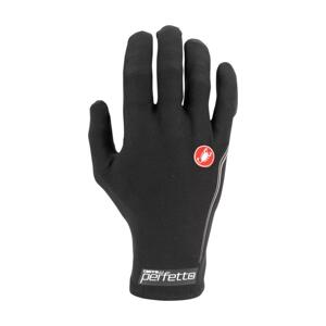 CASTELLI Cyklistické rukavice dlouhoprsté - PERFETTO LIGHT - černá XS