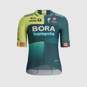 SPORTFUL Cyklistický dres s krátkým rukávem - BORA HANSGROHE 2024 - světle zelená/zelená 2XL