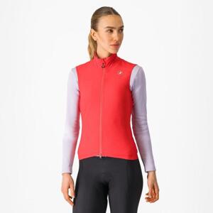 CASTELLI Cyklistická vesta - ESPRESSO W - červená XL