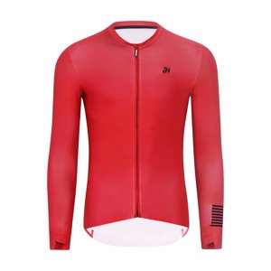 HOLOKOLO Cyklistický dres s dlouhým rukávem letní - VICTORIOUS ELITE - červená XL