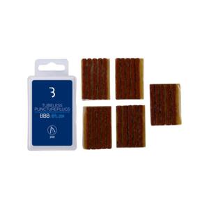 BBB sada knotů - BTL-209 PUNCTUREPLUGS - hnědá