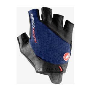 CASTELLI Cyklistické rukavice krátkoprsté - ROSSO CORSA PRO V - modrá S
