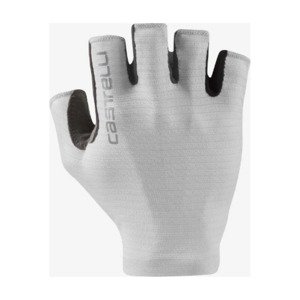 CASTELLI Cyklistické rukavice krátkoprsté - ESPRESSO - bílá XS