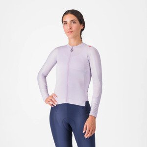 CASTELLI Cyklistický dres s dlouhým rukávem letní - ESPRESSO - fialová L