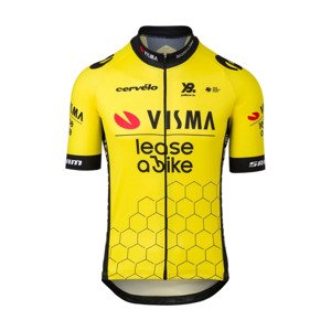 RAPIDGEAR Cyklistický dres s krátkým rukávem - REPLICA VISMA 2025 - žlutá XL