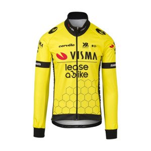 RAPIDGEAR Cyklistická větruodolná bunda - REPLIKA VISMA WIND 2025 - žlutá M