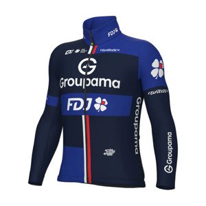 ALÉ Cyklistická zateplená bunda - GROUPAMA FDJ 2025 WINTER - modrá XL