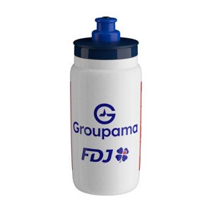 ELITE Cyklistická láhev na vodu - FLY 550 GROUPAMA-FDJ 2025 - bílá/modrá