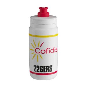 ELITE Cyklistická láhev na vodu - FLY 550 COFIDIS 2025 - bílá/vícebarevná
