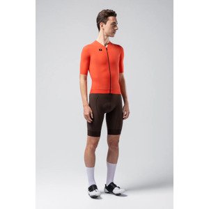GOBIK Cyklistický dres s krátkým rukávem - CX SOLID - červená L