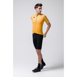 GOBIK Cyklistický dres s krátkým rukávem - STARK - žlutá M