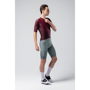 GOBIK Cyklistický dres s krátkým rukávem - ATTITUDE 2.0 - bordó 2XL