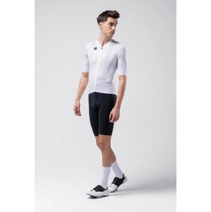 GOBIK Cyklistický dres s krátkým rukávem - CARRERA 2.0 - bílá S